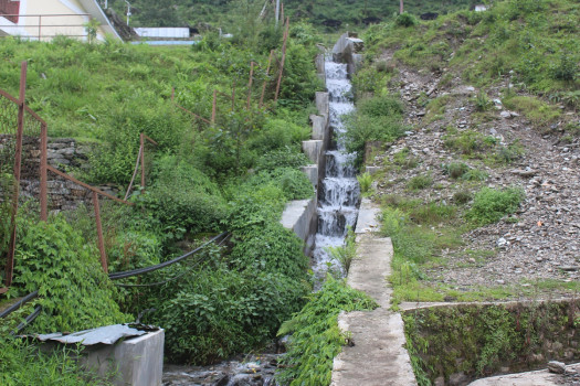 बारपाकको बस्तीमा भल व्यवस्थापन